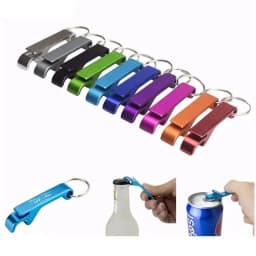 200Pcs Beer Bottle Openers Colored Bottle Opener Keychain Aluminum Alloy Colorful Mini Pocket Beer Beverage Opener