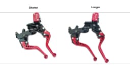Fireyouracing Drum Brake Cable Clutch Line Master Cylinder Brake Lever Set Universal Red Green Blue for Yamaha Suzuki 22mm