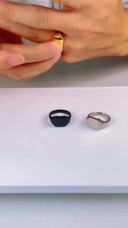 Male Men Big Large Smooth Statement Square Rings Black Gold Silver Color Stainless Steel Fashion Jewelry Size 7 8 9 10 11 12 13