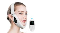 Electric V Shaped Double Chin Reducer V-Face Beauty Machine Facial Lifting Device Face Slimming Massager for Jawline Improve