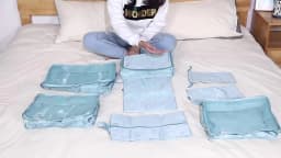 7/8/9/10 Pcs Set Travel Organizer Storage Bags Suitcase Packing Cubes Cases Portable Wardrobe Luggage Clothes Shoe Pouch Fold