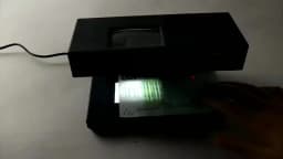 Portable Ultraviolet Purple Counterfeit Money Bill Detector Banknotes Cash Currency Desktop UV Light Magnifier Checker