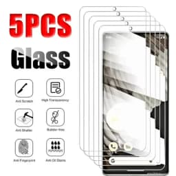 5Pcs for Google Pixel 7 Pro 7a 6 6A 5 4A 5A 5G A Tempered Glass Screen Protectors 7Pro Protective Film Mobile Phone Accessories