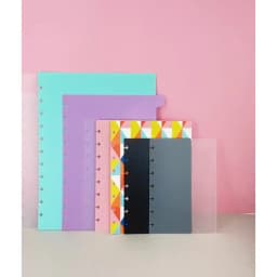 Notebook Transparent Cover Hand Ledger Shell Plastic Frosted Transparent Mushroom Hole Notebook Cover