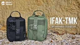Rhino First Aid Survival Kit IFAK Pouch Supplied Camping Kit with 20 EMT Items For Emergency Outdoors