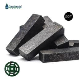 12pcs/set Grit 50 Diamond Segments for Surface Grinding and Polishing Machine Rough Grinding Granite Slabs