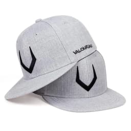 High quality Unisex Simple grey V 3D pierced Embroidery Bill Hip-Hop Hats Outdoor Adjustable Casual Baseball Caps Sunscreen Hat