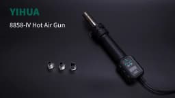 YIHUA Hot Air Gun Temperature Adjustable 8858-IV 700W Soldering Rework Welding Station LCD Digital Heat Gun BGA IC Solder Tools