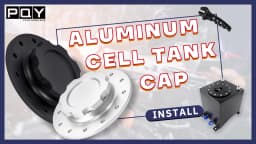 PQY - Billet Aluminum Fuel Cell / Surge Tank Cap with 12 bolting holes with 3'' I.D.Opening For RI fuel cells PQY-SLFCC-01SL