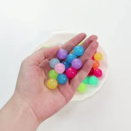 20pcs 16mm Acrylic Beads Candy Color Round Loose Spacer Beads For DIY Jewelry Making Bracelets Necklace Phone Key Chain Findings