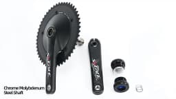 SKEACE Break The Wind Hollowtech Crankset, Fixie Crank, Fixed Gear Bike, Track Bicycle CNC Carbon Chainwheel, 49T, 165mm, 144BCD