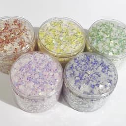 20g Sequin Glitter 3-6mm Mix Star Heart Dot Colorful Loose Sequins for DIY Shaker Card Nail Art Scrapbook Decor Makeup Confetti