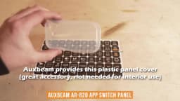 AUXBEAM AR-820 RGB 8 Gangs Switch Panel Built-in bluetooth APP Control Memory Function LEDs Electronic On-Off Switch Panel