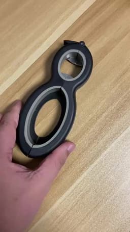 LMETJMA Multifunctional 6 in 1 Can Opener Simple Beer Bottle Opener Jar Gripper Can Beer Lid Twist Off Opener JT05