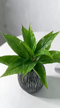 5 Fork 29cm Fake Plants Leaves Tropical Artificial Tree Leaf Small Vegetation Decorative Plant Wall For Home Bonsai Decoration