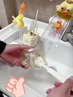 Philips AVENT Bottle Brush Set Multifunctional Baby Bottle Nipple Cleaning Brush Kit For Newborn Infant Feeding Accessories