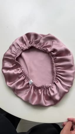 Birdtree 16MM 100% Real Silk Bonnet, Women Double Layer Sleeping Night Cap, Pure Hair Wrap Elastic Headwrap A34324M