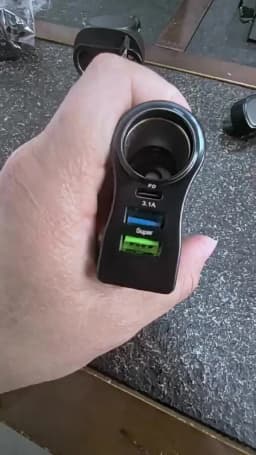 3.1A Digital Car Charger Dual USB 5V/3.1A + Type-C PD5v/3A + 90wCar Plug Fast Charging Phone Adapter For Cellphones Quick Charge
