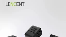 LENCENT 65W/45W/30W GaN Universal Travel Adapter with USB-A and Type C Fast Charging Power Adapter EU/UK/USA/AUS Plug for Travel