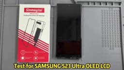 For Samsung S23 Ultra 5G AMOLED LCD Display Touch Screen with Frame Digitizer Replacement Compatible with SM-S918B G918