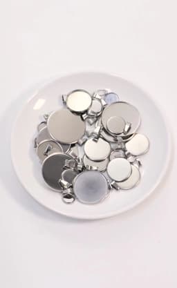 High Quality 6-30mm Stainless Steel Cabochon Base Bezel For Jewelry Making Blank Trays Pendant Settings With Clasps DIY Necklace