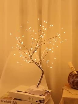 108 LED Tabletop Bonsai Tree Light With Remote Night Light Shimmer Tree Lamp For Christmas Valentine's Home Decoration