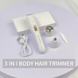 USB Charging Three in One Shaver, Women's Home Multifunctional Underarm Hair Removal Device, Eyebrow Trimmer, Nose Hair Remover