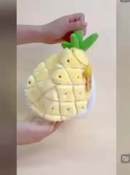New Cute Fruit Bunny Plush Toy Creative Durian Pineapple Carrot Strawberry Turn Into Rabbit Soft Doll Birthday Christmas Gift