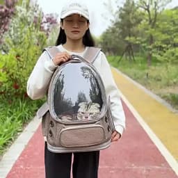 Pet Cat Carrier Bag Outdoor Travel Backpack for Cats Small Dogs Breathable Cat Carrying Bag Pet Supplies Transparent