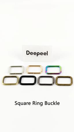 5Pcs Deepeel 13-50mm Metal Ring Buckles for Bags Straps Webbing Belt Connect Clasps Dog Collar Adjust Loop Hook DIY Accessories