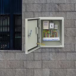 Safe Protection IP50-55 Distributor Cabinet 25*15*30cm With Removable Mounting Plate and Safety Lock Grounding Screws