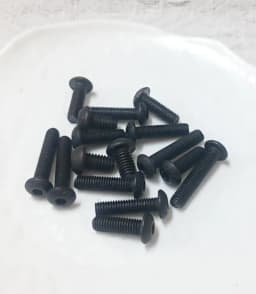 M2 M2.5 M3 M4 M5 M6 M8 M10 M12 Round Button Head Allen Cap Screw Bolt Black Grade 10.9 Carbon Steel Hexagon Screw 1Pcs-150Pcs