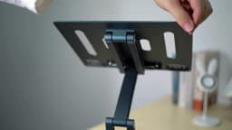 Oatsbasf Laptop Stand Clamp Tablet Hightening Support Holder Book Bracket Desktop Bed Lazy Stand 360°Rotating Reading Stand