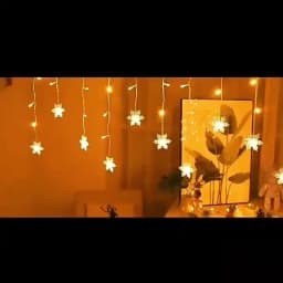 Christmas Decorations 2025 Snowflake Window Curtain Garlands Led Icicle Fairy Lights Flashing 8 Modes US/ EU-Plug New Year 2026