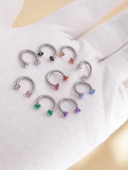 1/5PC G23 Titanium Nose Rings Piercings Lip Eyebrow Ear Septum Helix Cartilage Septum Body Jewelry Piercing Labret Nariz C Rod