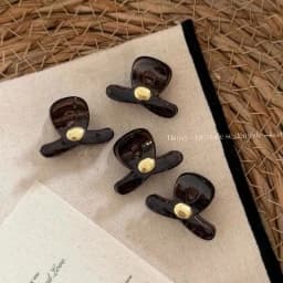 Korean Style Leopard Print Hair Claw Flower Bangs Clip Hair Accessories Set Small Clips