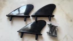 1Pic/3Pcs Soft Surfing Fins Plastic Soft Tail Fin With Replacement 6 Fins Screw Longboard Softboard Surf Accessories