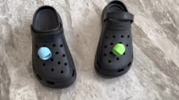 2pcs LED Shoe Lights Charms Sandal Buckle PVC Accessories Clogs Garden Shoes HeadLight 3 Lighting Modes 