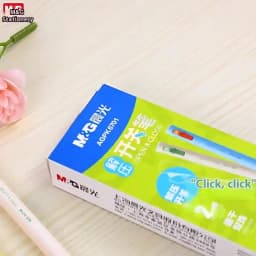 M&G K6701 Gel Pen Side Pressure Switch Double Bead Bullet Head 0.5mm Black Low Center of Gravity Speed Drying Writing Stationery