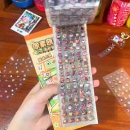 TIANZI 24/48Pcs Cute Die-Cut Stickers Book Aesthetic Stationery for DIY Scrapbook Phone Case Collage Decoration Material