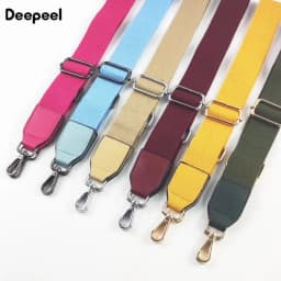 1Pc Deepeel 3.8cm Wide Cotton Canvas Bag Strap Adjustable 80-130cm Replacement Crossbody Shoulder Straps for Handbag Purse Totes
