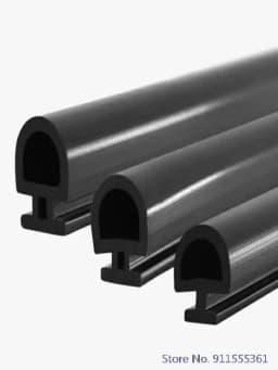 5/10M Bottom Width 5/6/7mm EPDM Sealing Strips Bridge Aluminum Door/Window Sealed Plastic Energy Saving and Doors