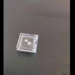 Transparent Loose Diamond Jewelry Storage Box Gemstone Gift Packaging Box Floating Gems Organizer Stone Zircon Display Showcase