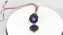83W Max Phone Charger Socket 45W PD+QC3.0 Fast Charging Adapter Waterproof For 12/24V Car Boat Motorcycle with LED Voltmeter
