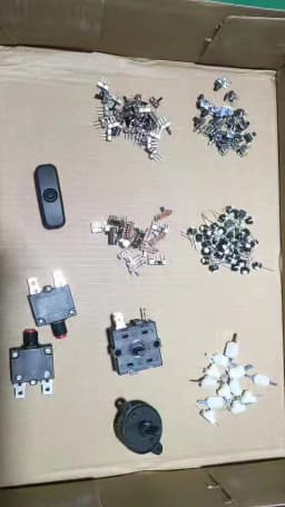 10PCS/Lot 12*8MM DC 30V 1A On Off Mini Push Button Switch for Electric Torch 1208YD Self Locking
