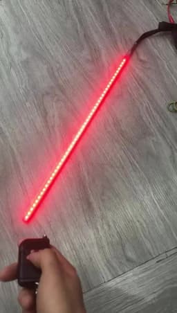 1set Car Accessories 22" 7-Color DC 12V 48 LED RGB Scanner Flash Car SUV Motorcycle Strobe Knight Rider Kit PVC Flash Light Str