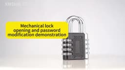 4 Digit Zinc Alloy Combination Lock Padlock Luggage Anti-theft Weatherproof Security Outdoor Gym Safely Code Door Lock Black