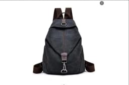 Fashion Canvas Female Backpack Multifuction Casual Backpack For Teenager Girls 2024 New Summer Women Large Capacity Shoulder Bag