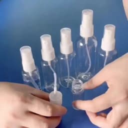 3/5/10pcs Refillable 10ml 30ml 50ml 60ml 100ml Clear PET Plastic Portable Spray Bottle Empty Perfume Container