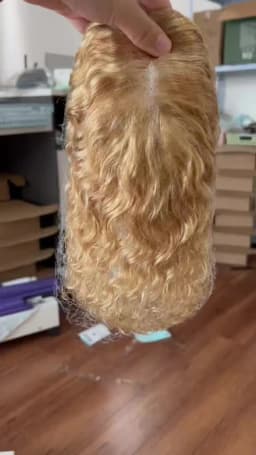 Hand Made 100% Human Hair Topper Full Swiss Lace | Airy Cap Clip-in Hair Extensions | Body Wave Dropshipping